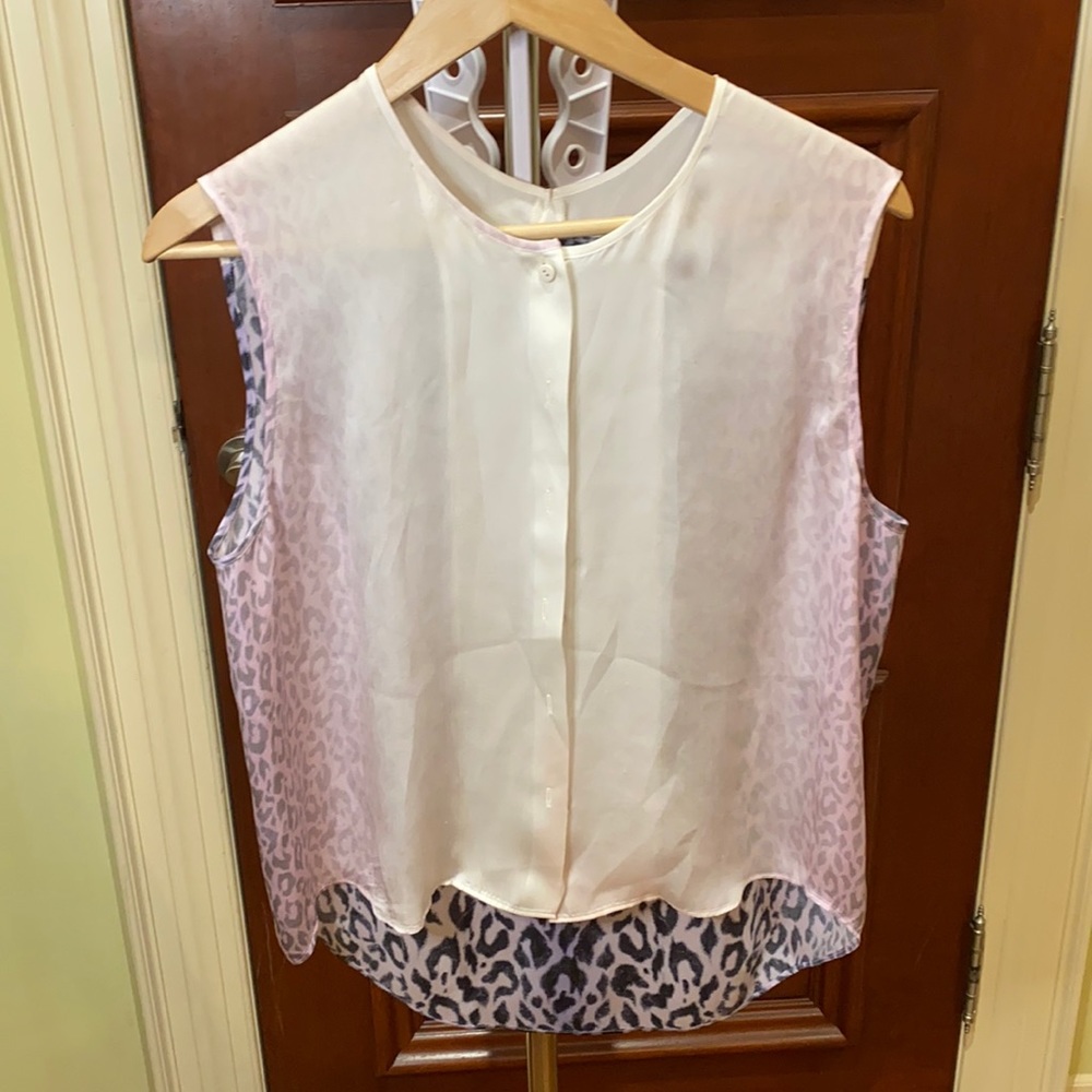 Silk sleeveless blouse